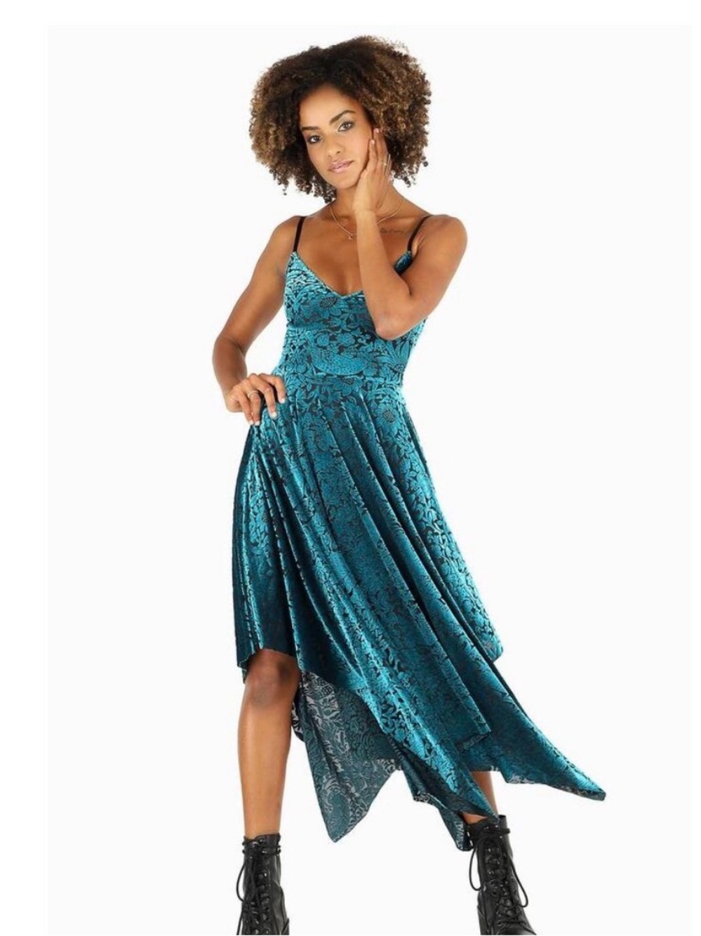 Blackmilk Burned Velvet Brer Rabbit handkerchief dress